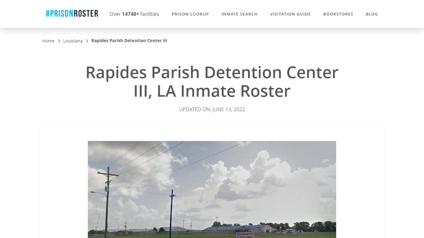 Rapides Parish Detention Center III, LA Inmate Roster