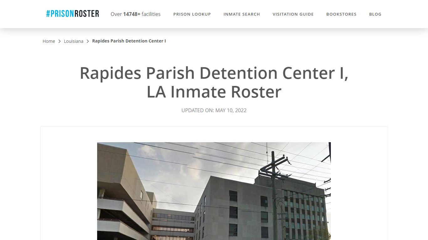 Rapides Parish Detention Center I, LA Inmate Roster